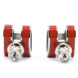 Palladium Lacquered Pop H Earrings