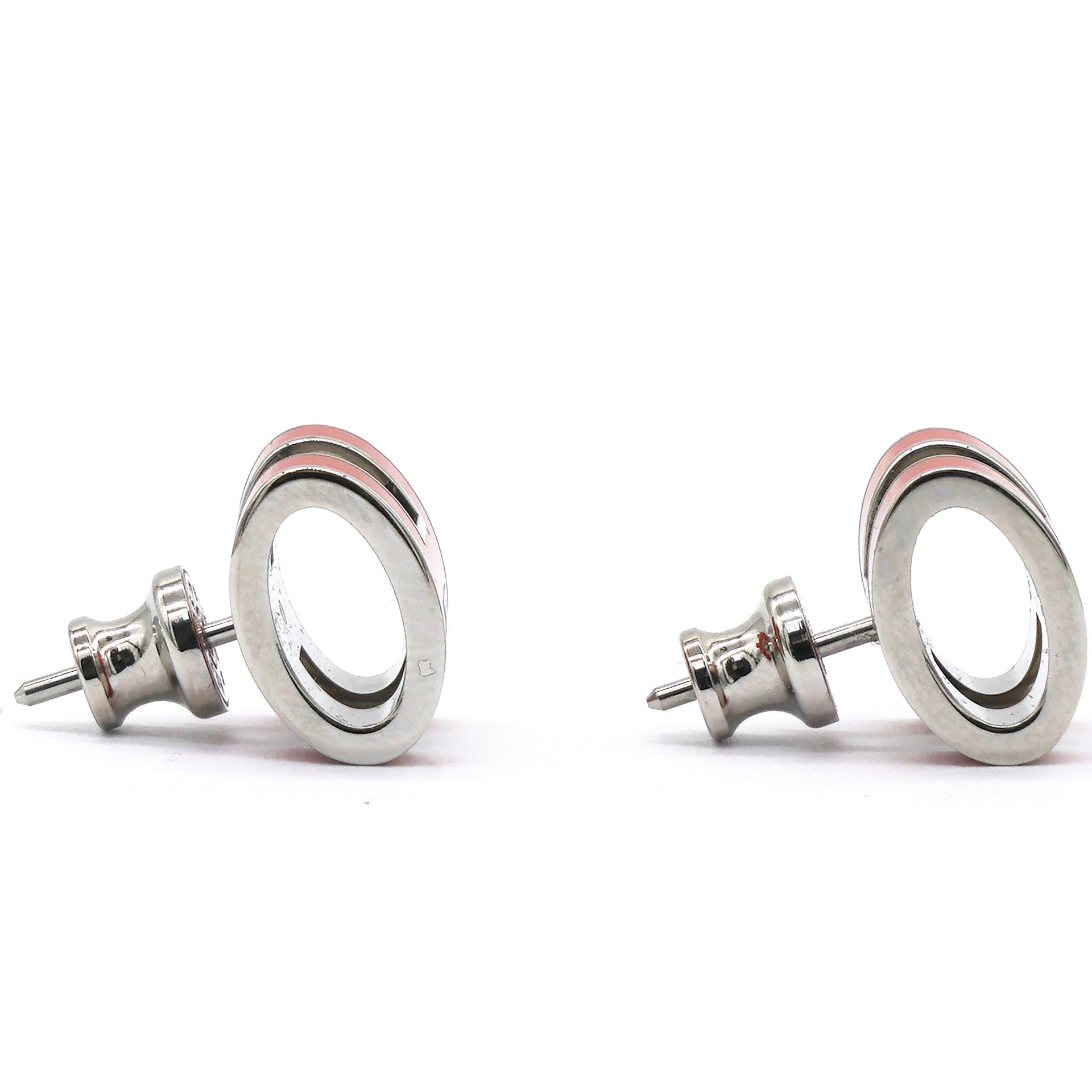 Palladium Lacquered Pop H Earrings