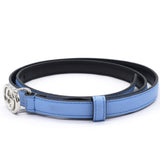 Light Blue Double G Skinny Belt Size 80