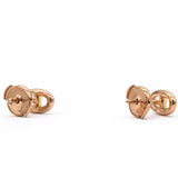 18K Rose Gold TPM Chaine D'Ancre Stud Earrings