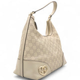 Off White Guccissima Leather Lovely Heart Shaped Interlocking G Hobo