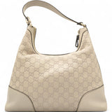 Off White Guccissima Leather Lovely Heart Shaped Interlocking G Hobo