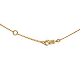 Alphabet R Necklace In Brass With Gold Finish