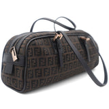 Brown Monogram Zucchino Canvas East West Bag