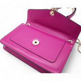 Pink Fuschia Leather Serpenti Forever Crossbody Bag