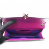 Pink Fuschia Leather Serpenti Forever Crossbody Bag