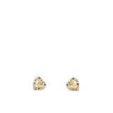 Pearl Crystal CC Heart Earrings Gold Multicolor