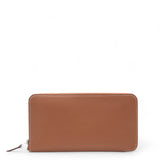 Gold Epsom Leather Silk'in Zip Around Wallet