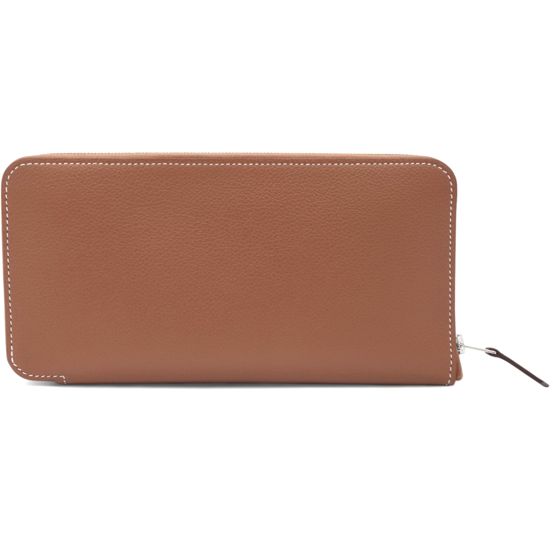 Gold Epsom Leather Silk'in Zip Around Wallet