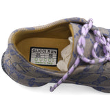 Beige/Blue GG Printed Leather Run Sneakers 36.5