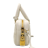 Nappa Matelasse Arcadie Top Handle Bag White