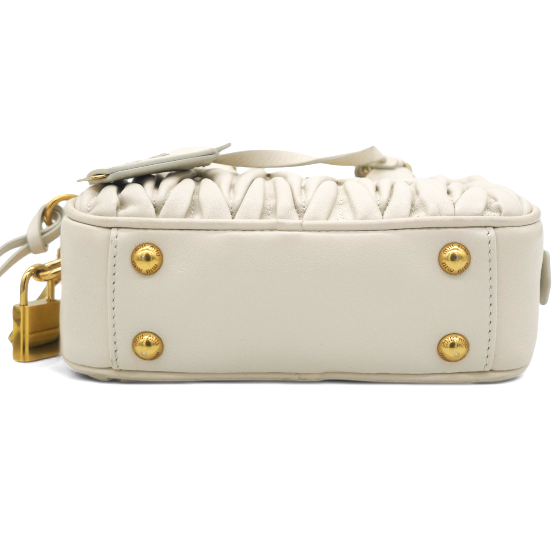 Nappa Matelasse Arcadie Top Handle Bag White