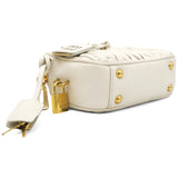 Nappa Matelasse Arcadie Top Handle Bag White