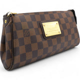 Damier Ebene Eva Clutch Brown