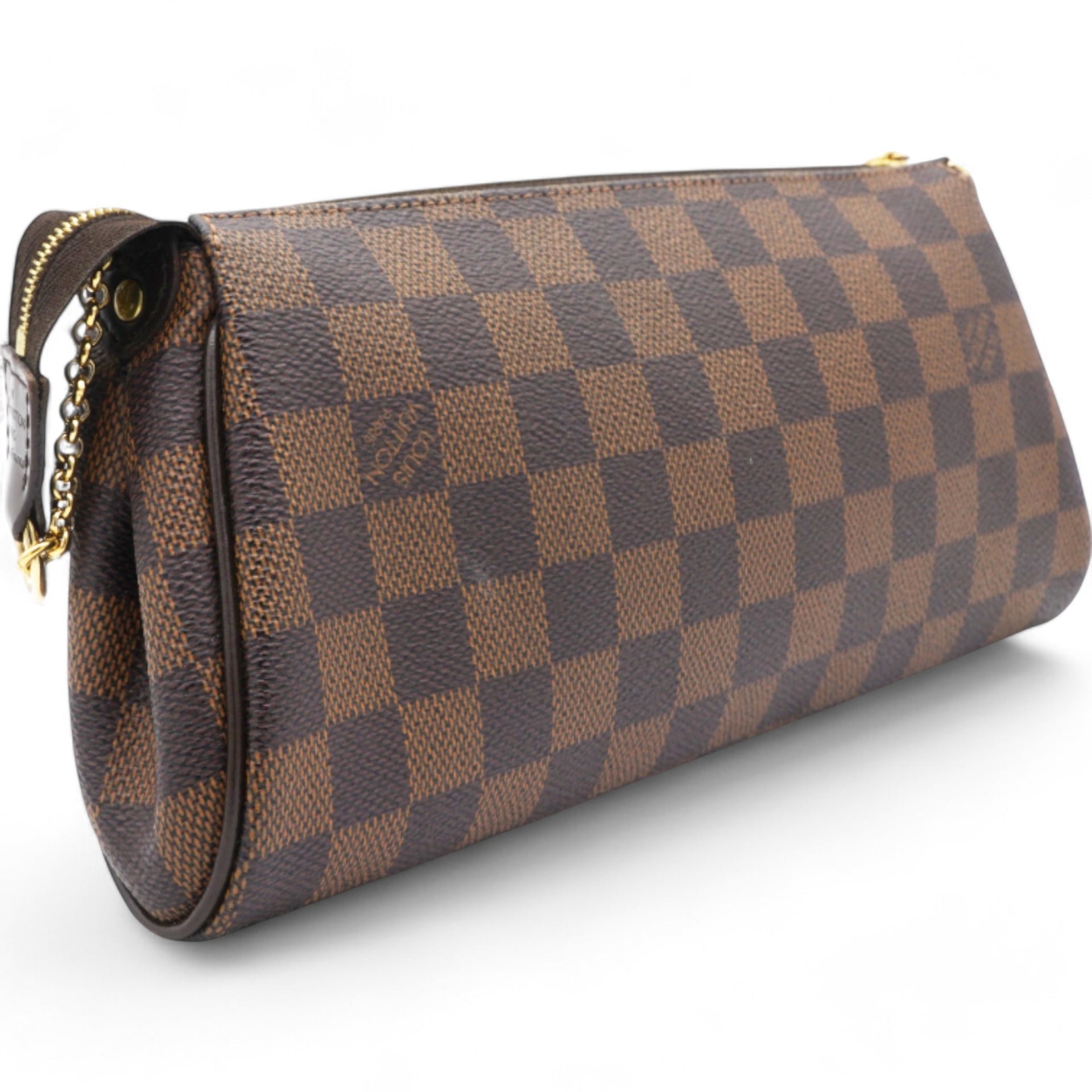 Damier Ebene Eva Clutch Brown