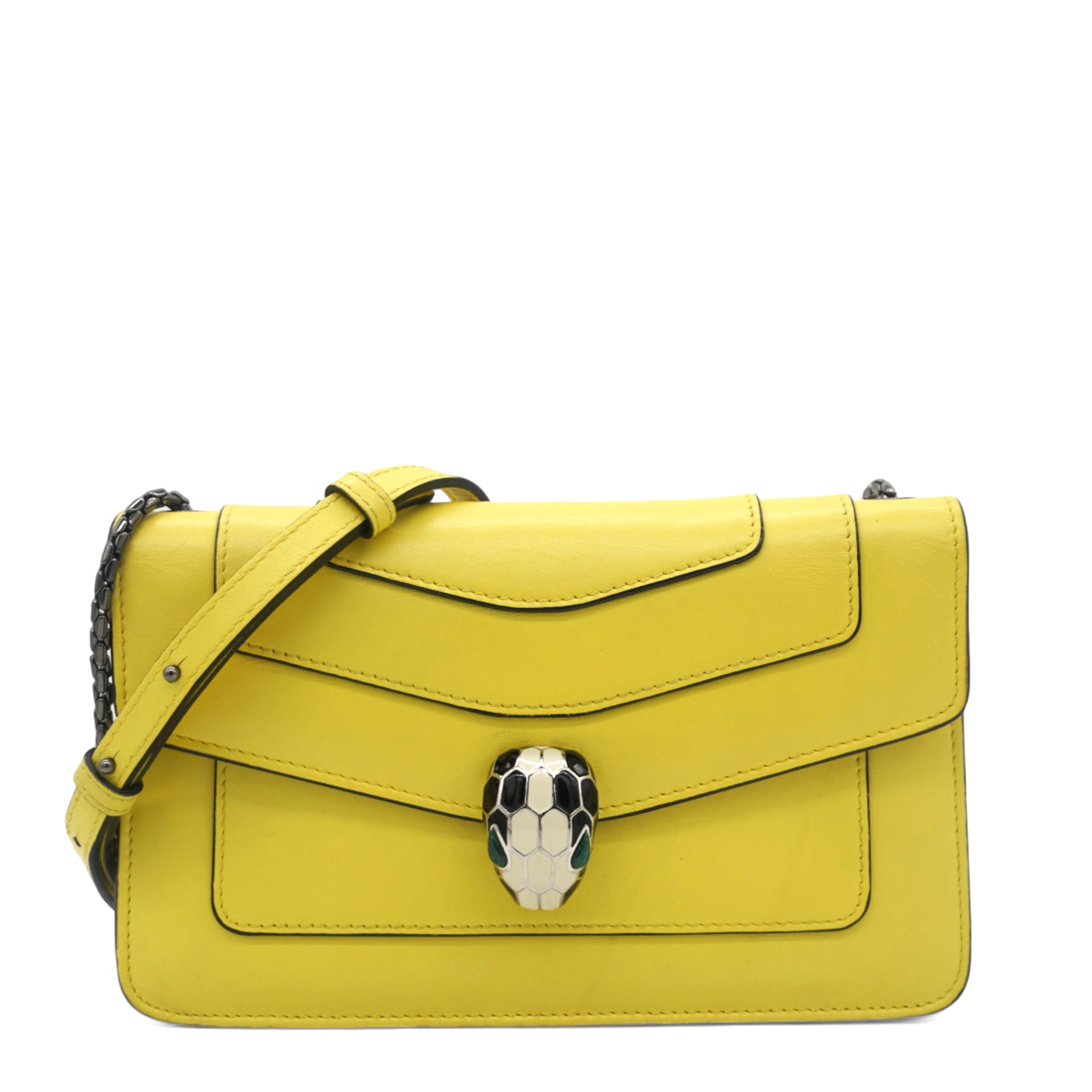 Serpenti Forever Small Shoulder Bag Yellow