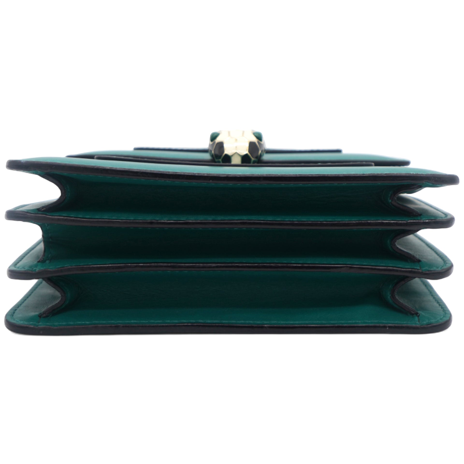 Calfskin Serpenti Forever Top Handle Green