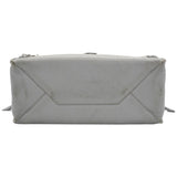 Grey Leather Mini Papier A4 Magnet Tote