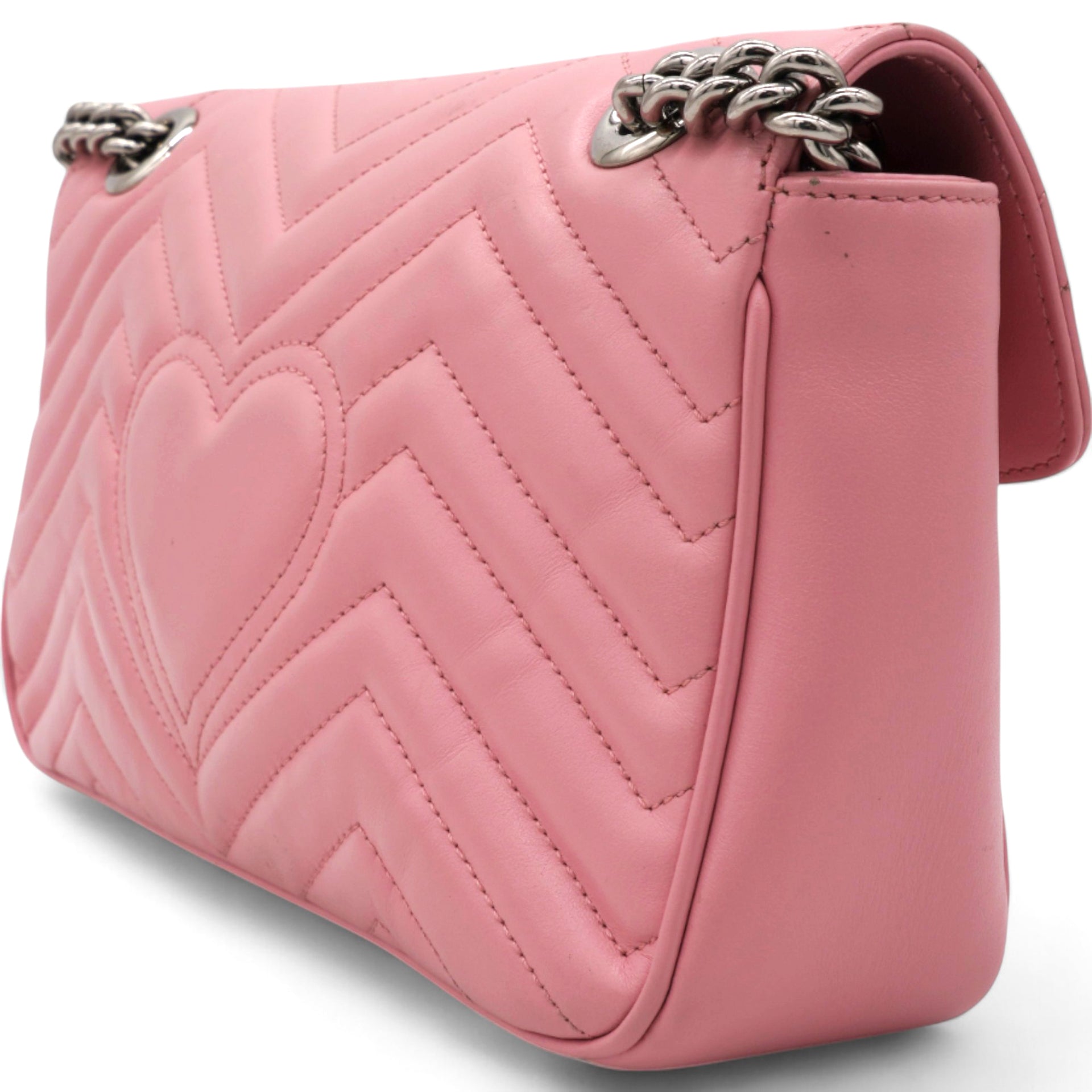 Matelasse GG Marmont Shoulder Bag Wild Rose Small