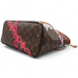 Sac Neverfull MM Edition Flower Chain en toile monogram marron