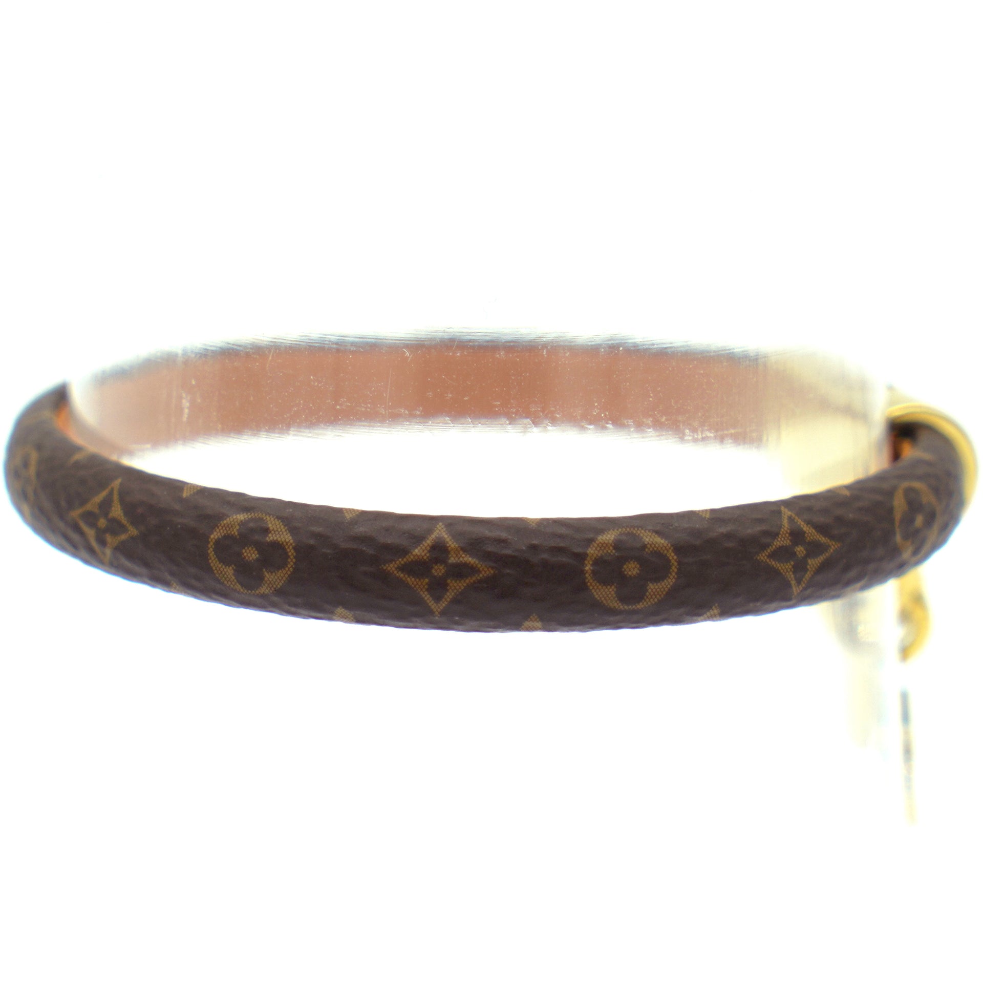 Louis Vuitton M8074E LV for You and Me Bracelet, Brown, 19