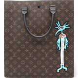 Monogram Embroidered Cartoon LV Friends Sac Plat