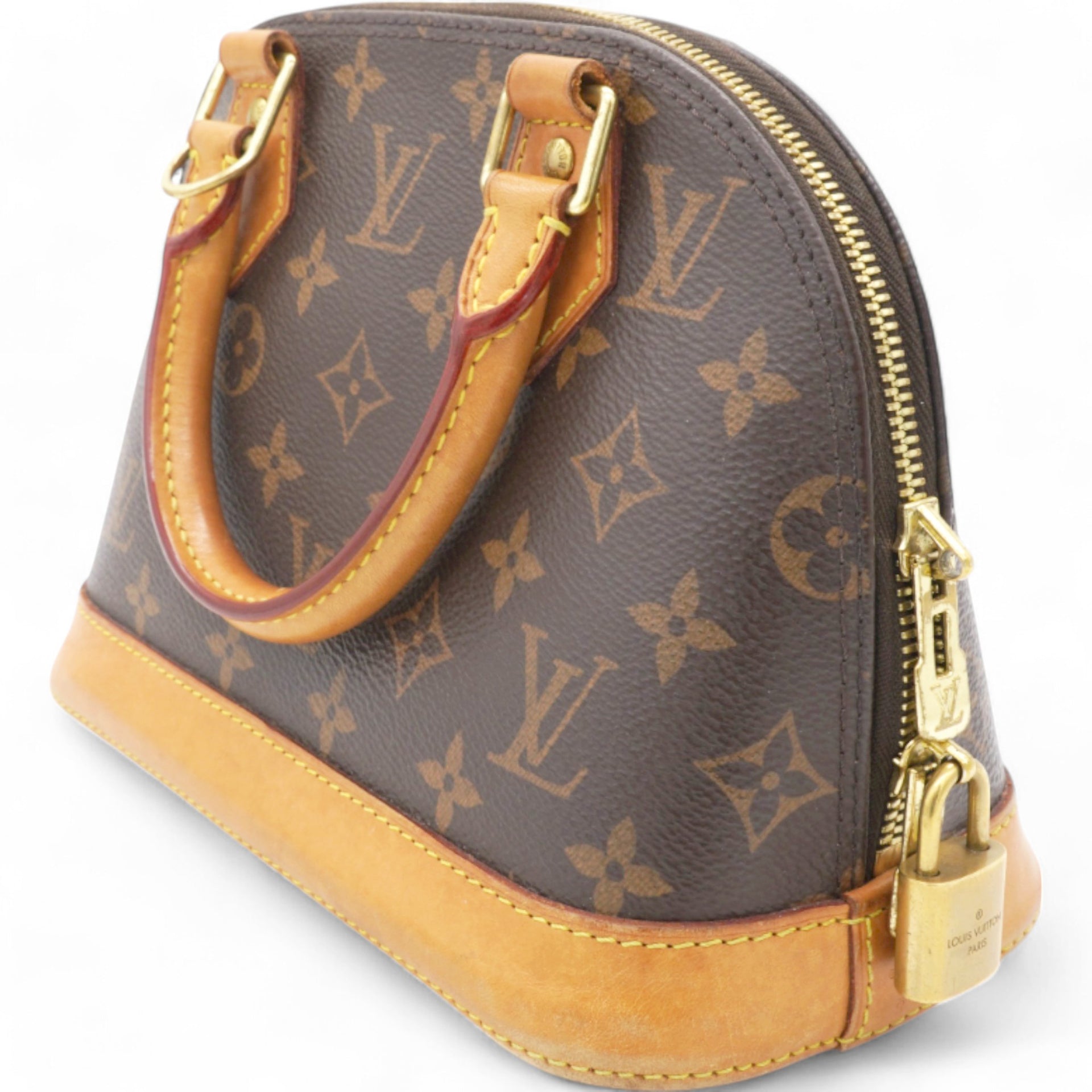 Monogram Canvas Alma BB Brown