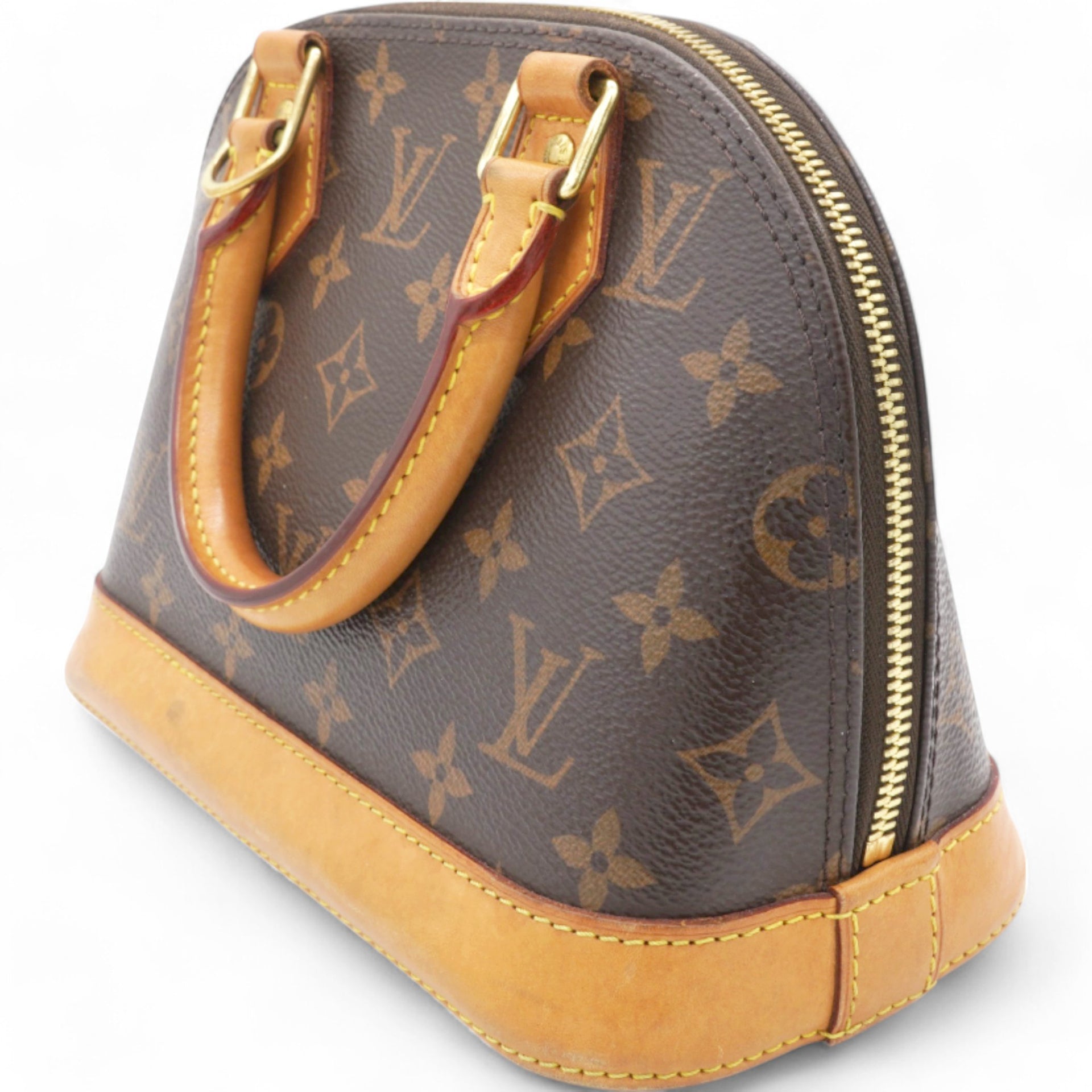 Monogram Canvas Alma BB Brown