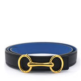 Reverse 24mm Heritage Belt 80 Black/Blue