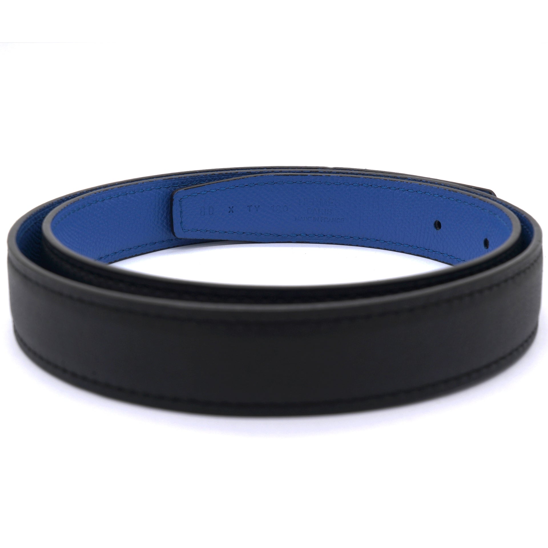 Reverse 24mm Heritage Belt 80 Black/Blue