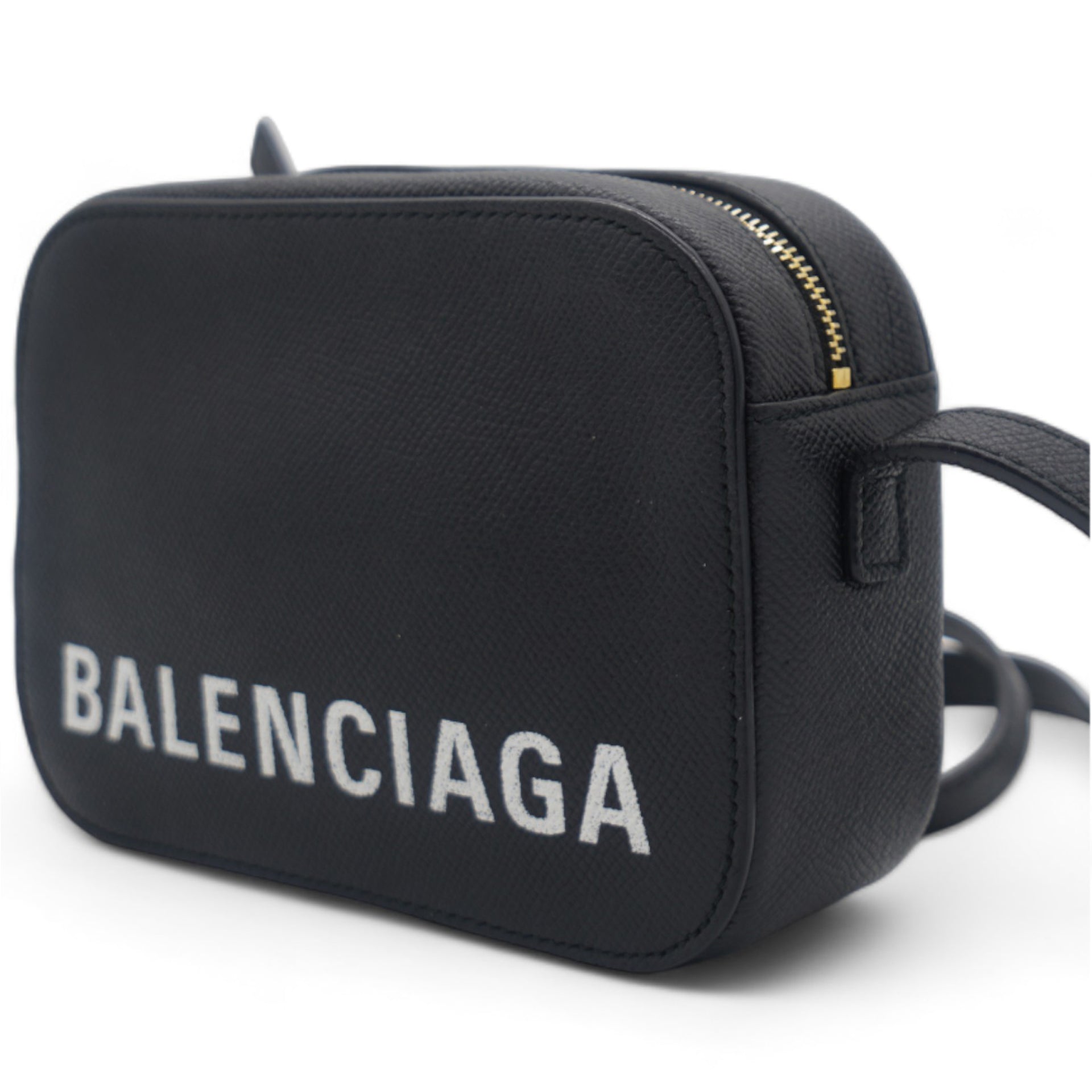 Calfskin Logo XS Everyday Camera Bag Black