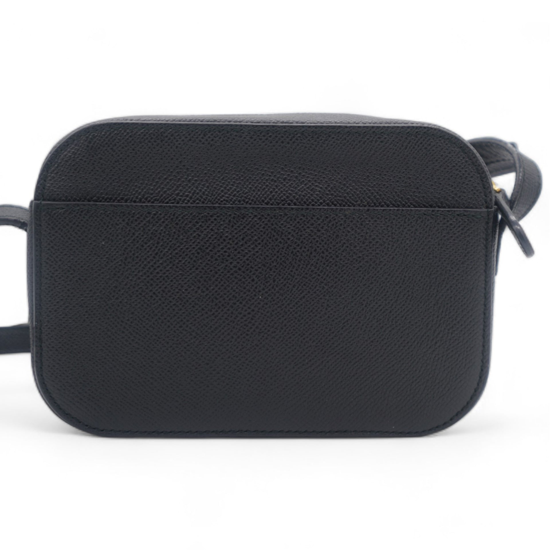 Calfskin Logo XS Everyday Camera Bag Black