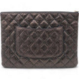 Classic Calfskin Rose-Embossed Clutch