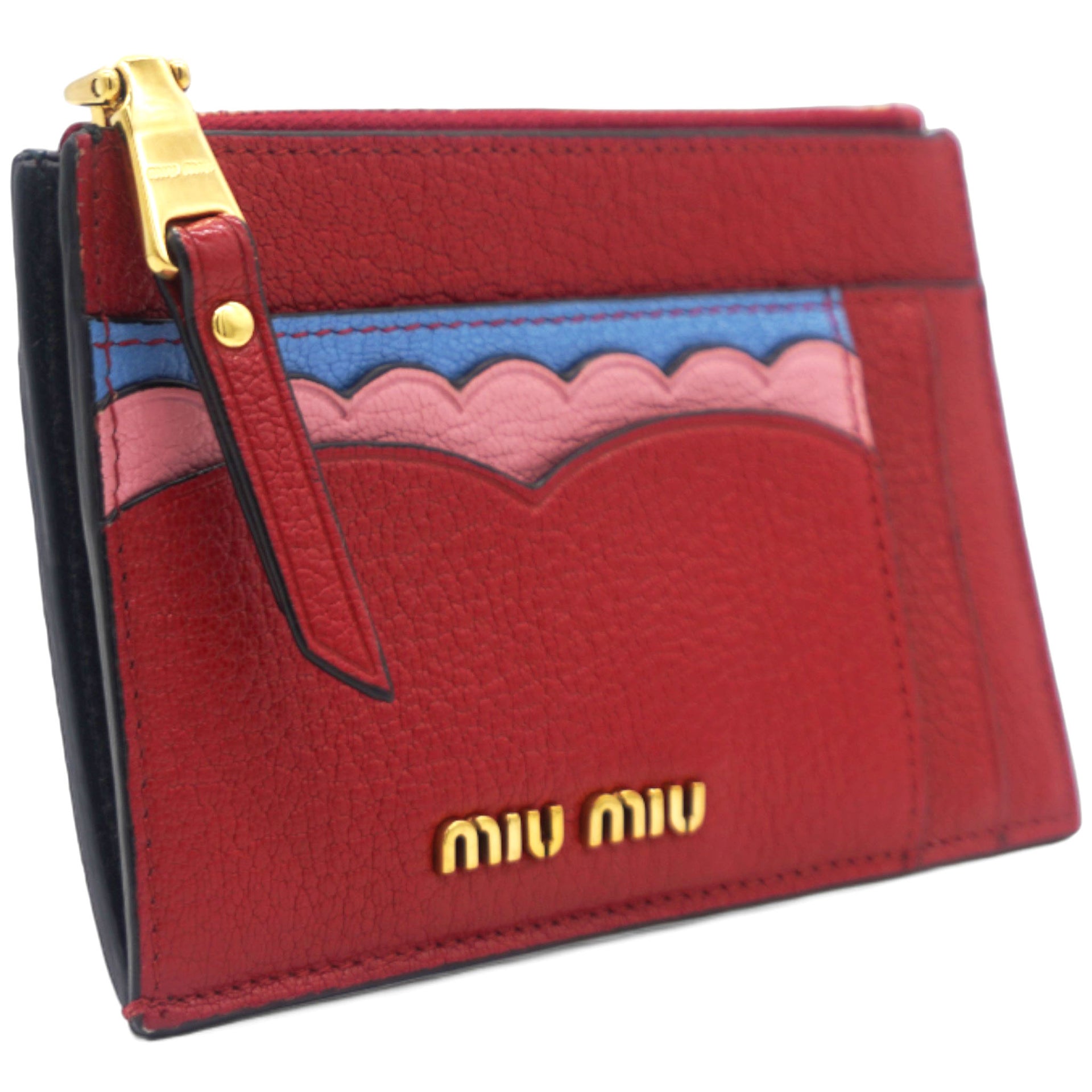 Zig-Zag Madras Card Holder