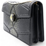 Snakeskin Serpenti Forever Crossbody Bag Black