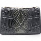 Snakeskin Serpenti Forever Crossbody Bag Black