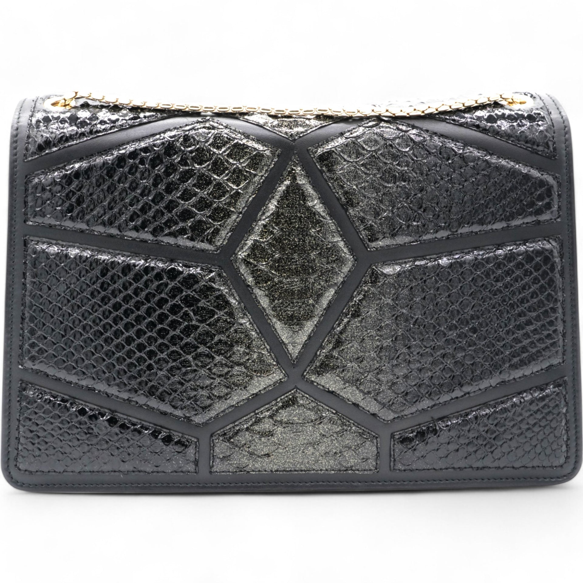 Snakeskin Serpenti Forever Crossbody Bag Black