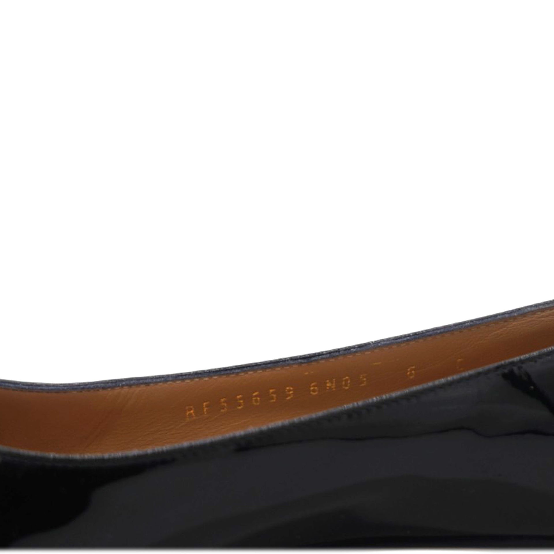 Varina Ballet Flats Womens Blac Patent Leather Bow Size 36.5