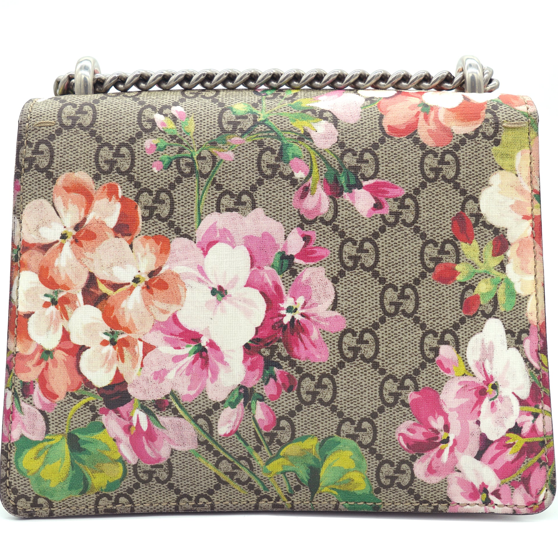Gucci GG Supreme Guccissima Pink Blooms Print Floral Leather Clutch Pouch  Bag