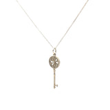 Keys Daisy Key Silver Pendant Necklace