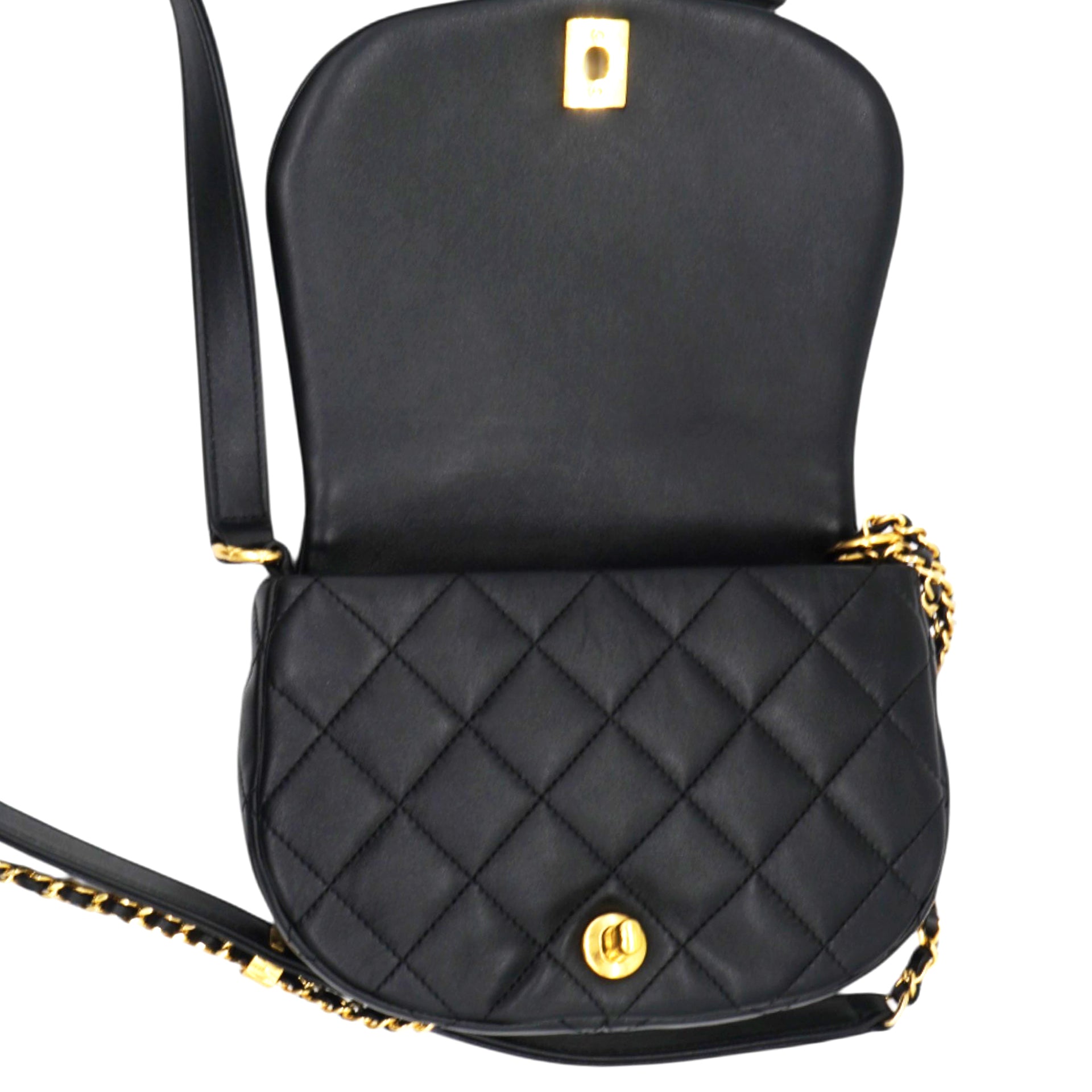 Calfskin Coco Mali Crossbody Bag Black