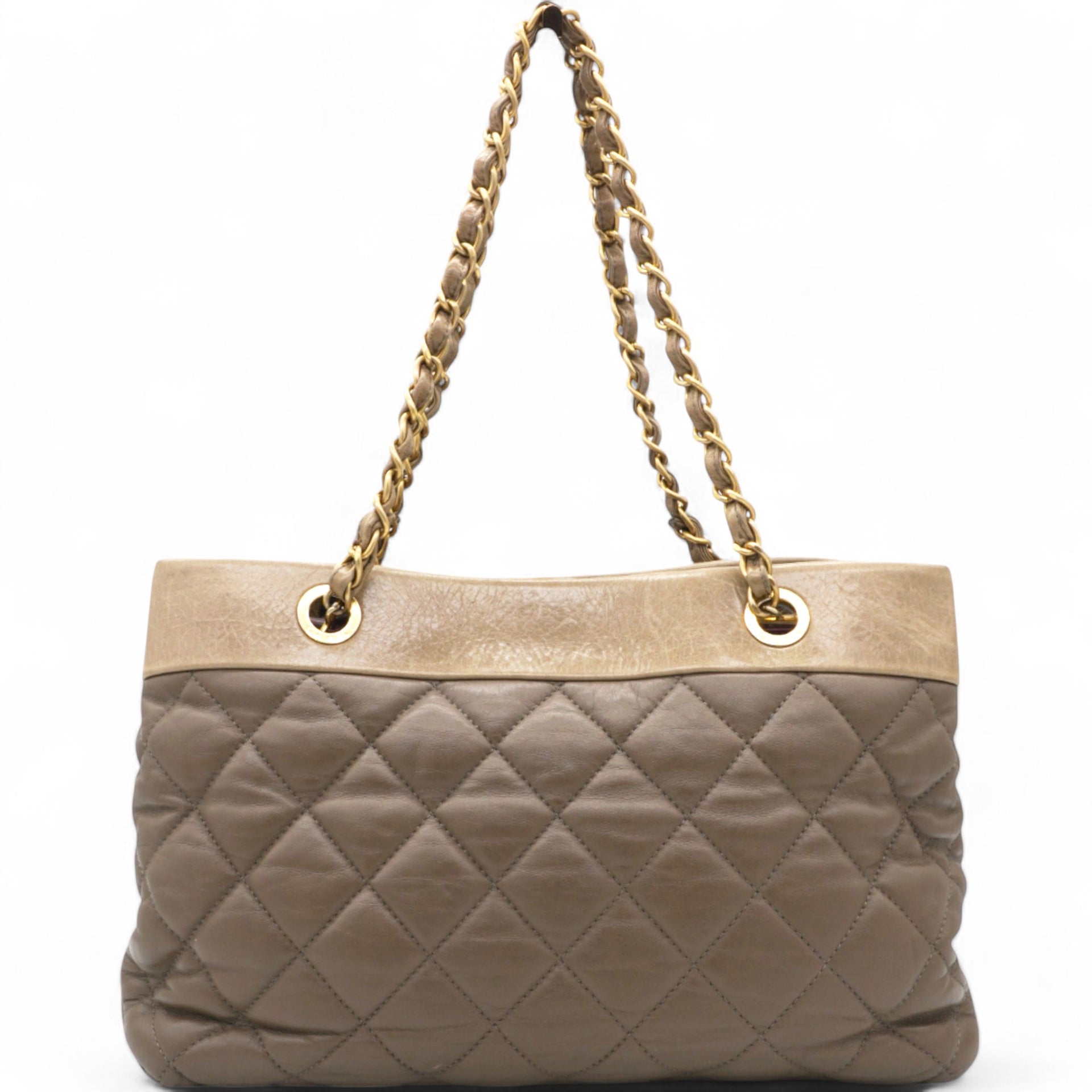 Calfskin Quilted Large Soft Elegance Tote