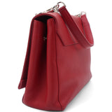 Red Leather Lockme II BB Top Handles