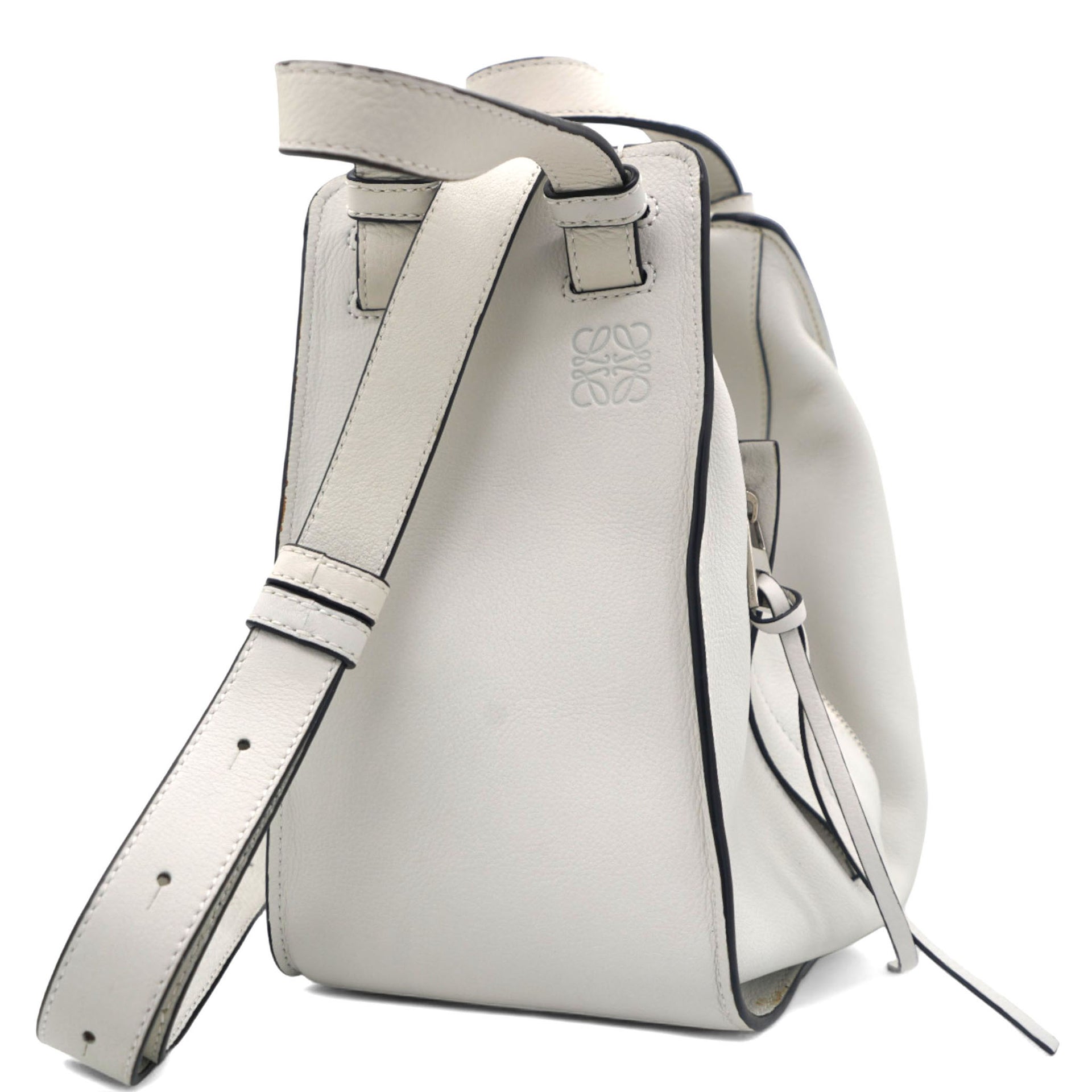 White Hammock Leather Shoulder Bag