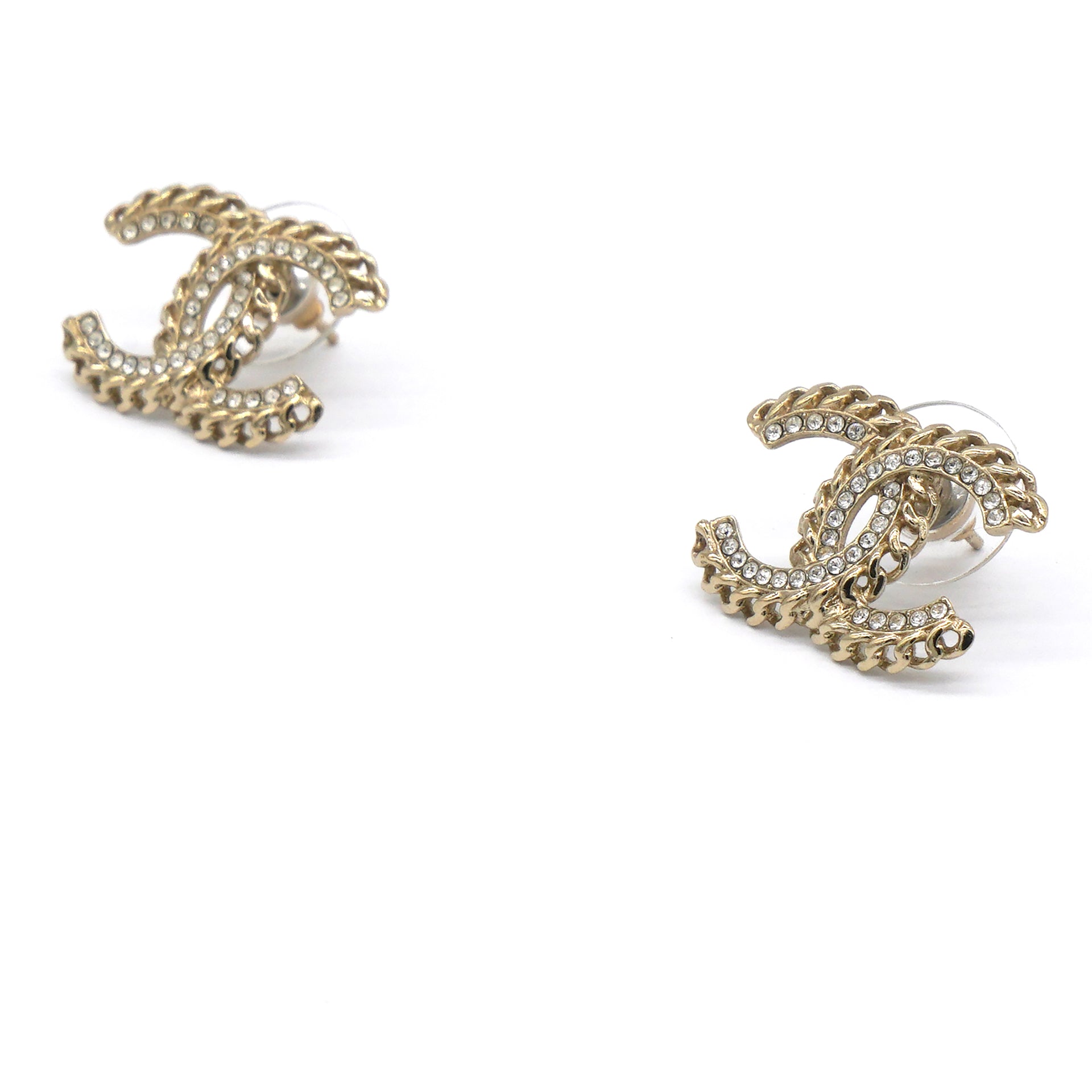 Classic CC Turnlock Earrings Gold