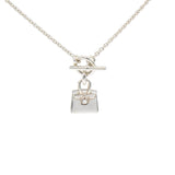 Sterling Silver Birkin Amulette Pendant Necklace