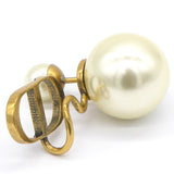 Pearl/Metal Earrings, Gold（Single piece）