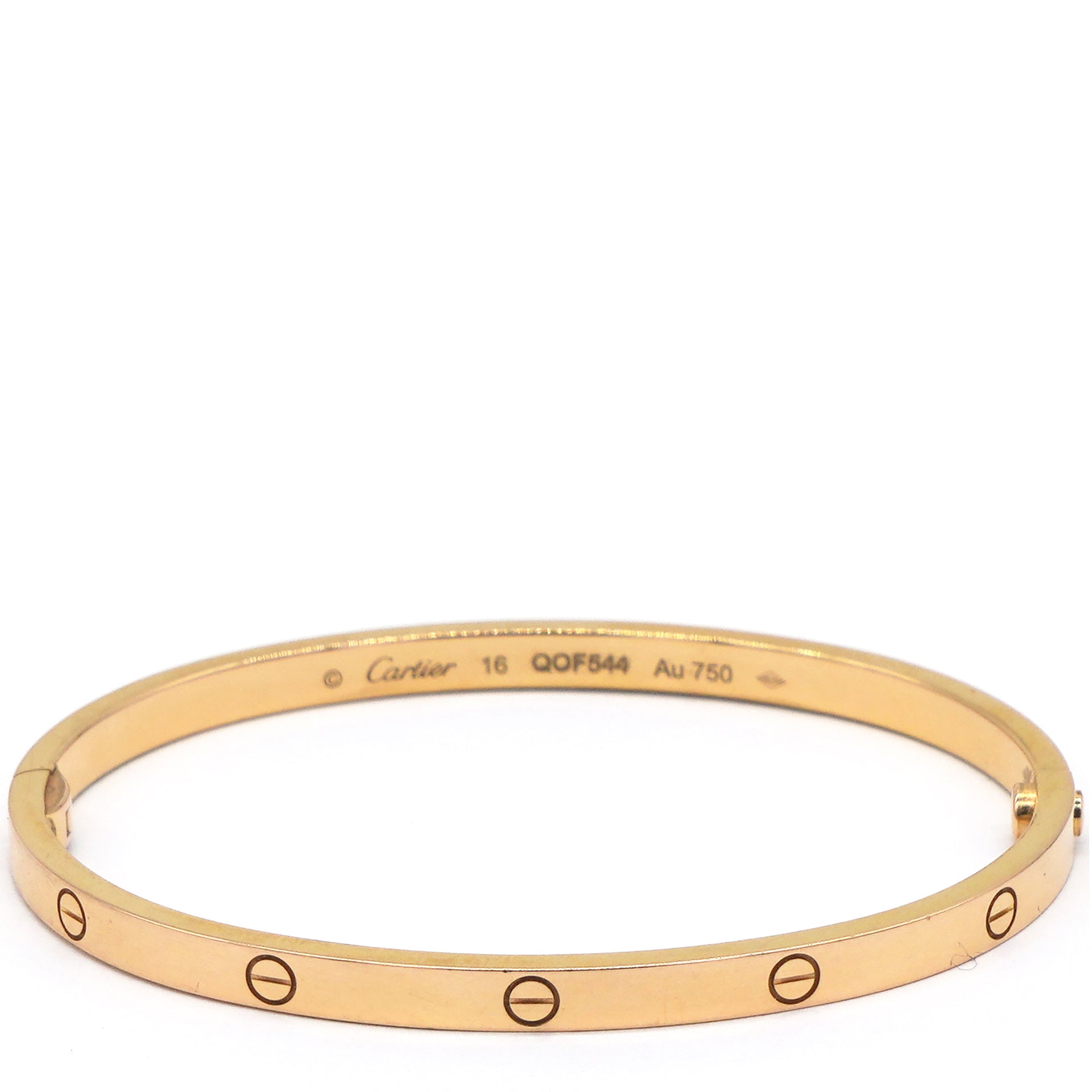 18k Rose Gold Love Slim Size 16