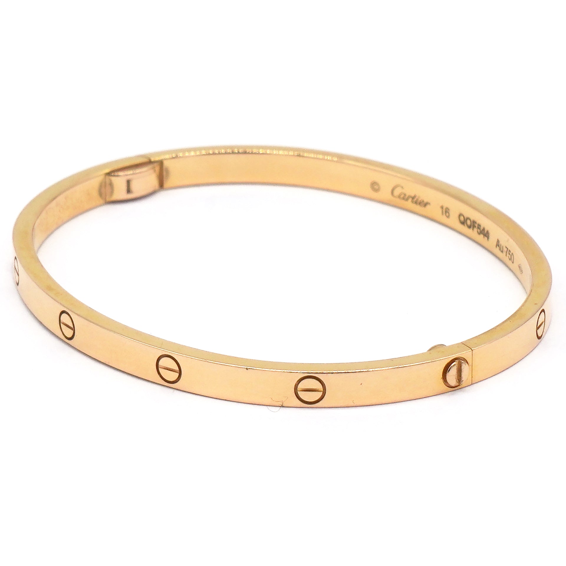 18k Rose Gold Love Slim Size 16