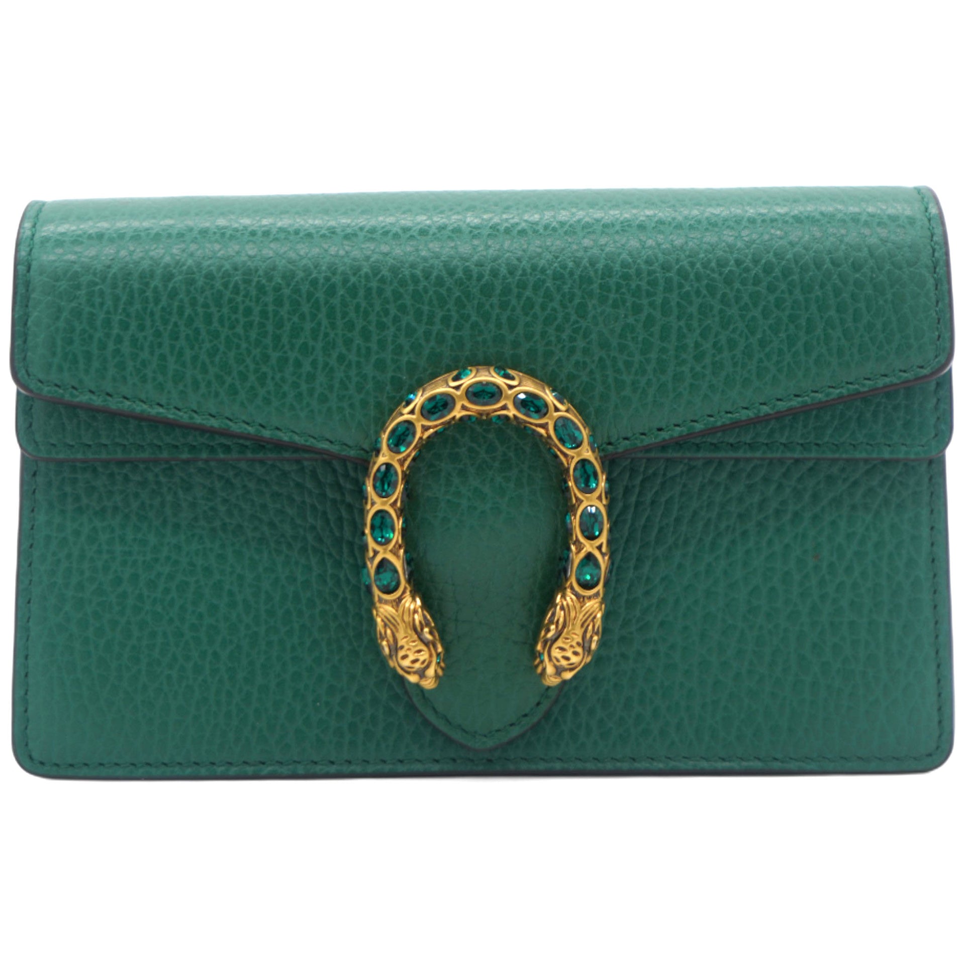 Calfskin Super Mini Dionysus Shoulder Bag Emerald